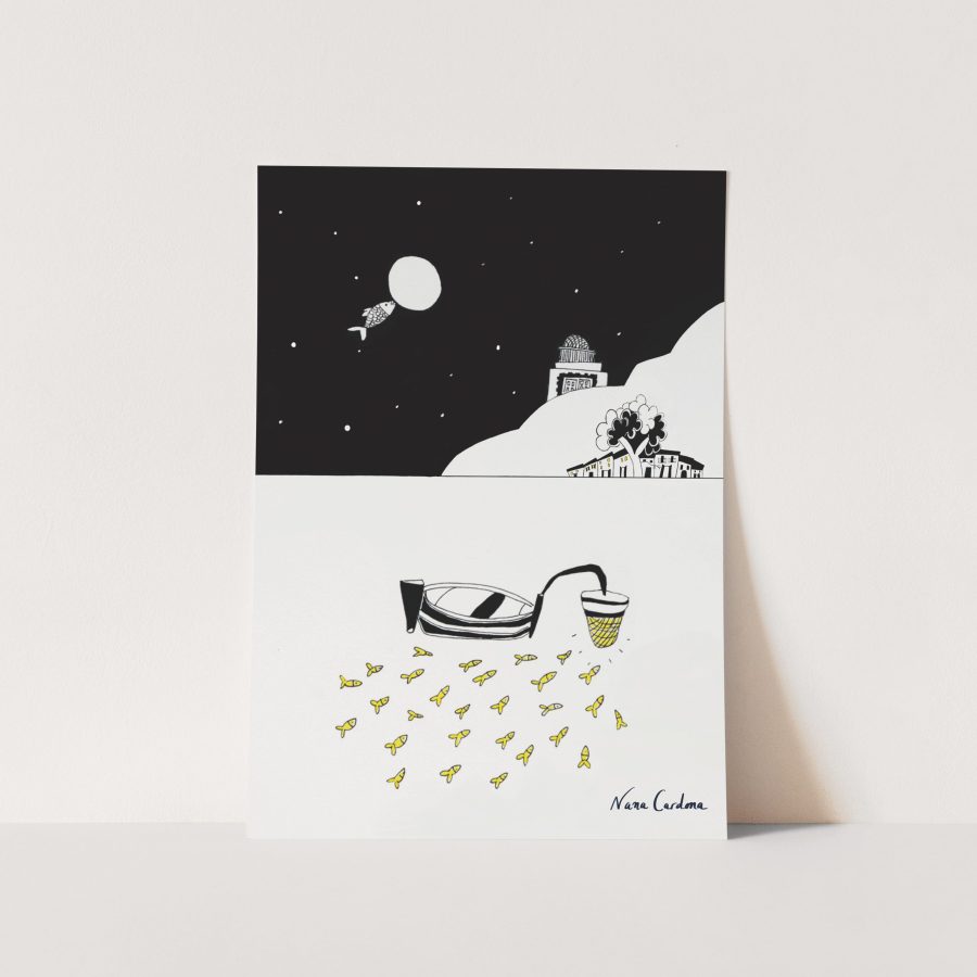 El beso de Federico a la luna